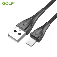 Металлический для гольфа USB кабель для синхронизации данных для iPhone 6 S 6 7 8 Plus X XR XS Max 5 5S SE iPad 4 5 6 mini 2 3 Air 2 usb-кабели для зарядки