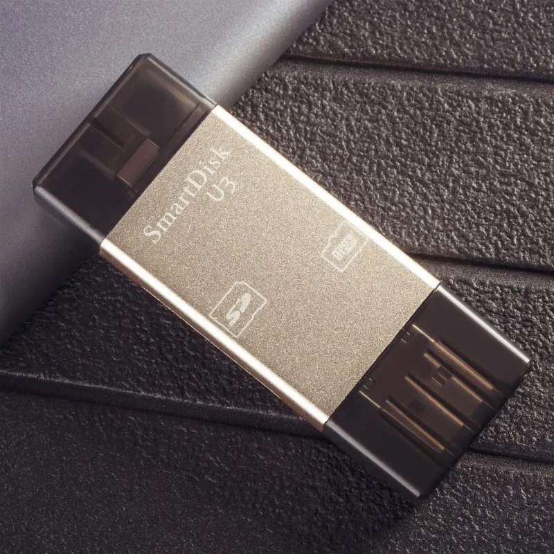 MicroSD SD TF USB2.0 MicroUSB Lightning I-Flash OTG Универсальный устройство чтения карт памяти дизайн для Ipad IPhone Android Phone ПК