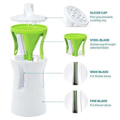 Kitchen Tools Accessories Gadget Funnel Model Peeler Spiral Slicer Vegetable Shred Device Cooking Salad Carrot Radish Cutter