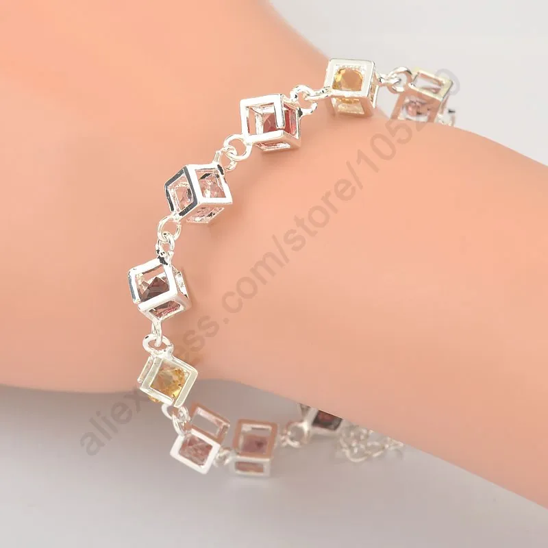 JEXXI-Hot-Sale-Shiny-CZ-Crystal-Happiness-Rubic-Cube-925-Sterling-Silver-Woman-Girl-Bracelet-Multicolored (1)