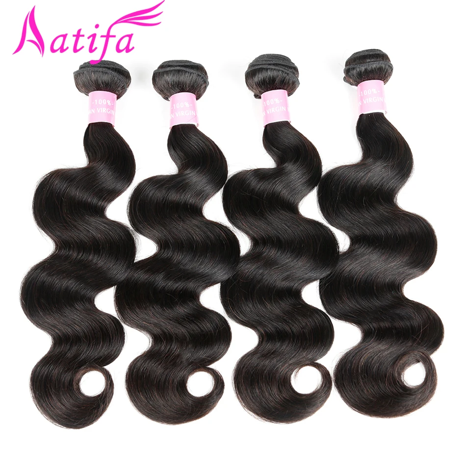 Brazilian Body Wave Hair 100% Human Hair Weave Bundles 1/3/4 pcs Natural Color Remy Hair Weave 8-28inch Aatifa Hair Extension Brazilian Body Wave Hair 100% Human Hair Weave Bundles 1/3/4 pcs Natural Color Remy Hair Weave 8-28inch Aatifa Hair Extension