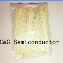 0603 SMD конденсатор с алюминиевой крышкой, набор сортированных, 52values* 25 шт = 1300 шт 1pF~ 1 мкФ Образцы комплект