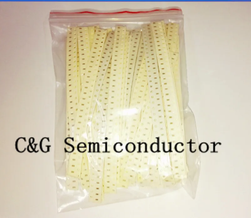 

0603 SMD Capacitor assorted kit ,52values*25pcs=1300pcs 1pF~1uF Samples kit