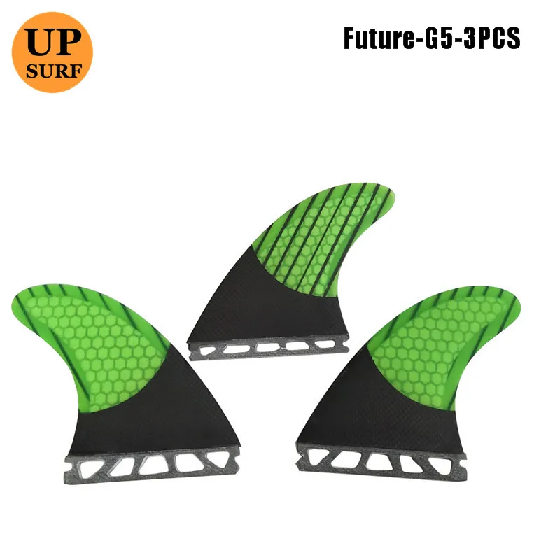 07 G5 Surf Future-Fins-G5 Quilhas серфборд FCS плавника зеленый oraneg с черным стекловолокна соты волокна углерода SUP серфинга плавники - Цвет: 07 G5