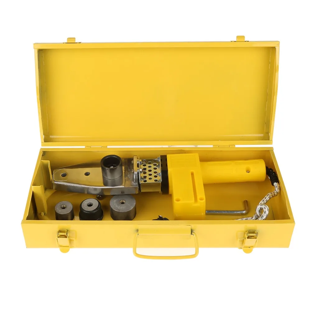 

1 Pc 220V 600W Temperature Controlled Heating PPR PE PP Tube Pipe Welding Machine + Heads Kits.