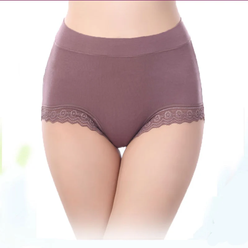AQ193 여성 팬티 하이 웨이스트 섹시한 팬티 레이스 속옷, 섹시한 모달 여성 팬티 플러스 사이즈 팬티