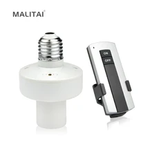 1 шт. 10 м Беспроводной дистанционного Управление Переключатель ВКЛ/ВЫКЛ E27 винт светодиодный световая база с лампами LED держатель лампы гнездо