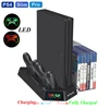 PS4 Slim PRO LED Vertical Stand with Cooling Fan Cooler Dual Controller Charger Charging Station for SONY Playstation 4 ► Photo 1/6