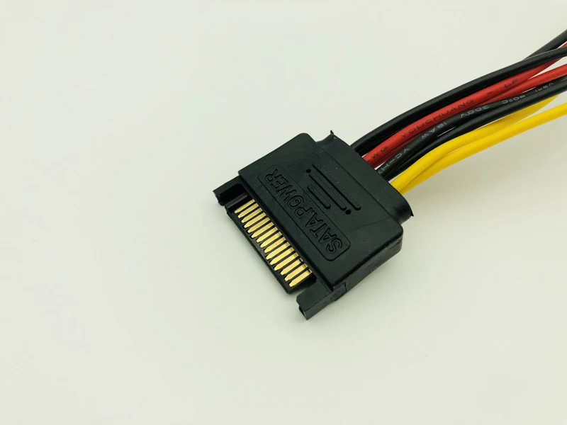 15Pin SATA Male to 2 Female 15Pin Serial ATA Power PC Computer Power Cable HDD Splitter Connector Cables for BTC ETH EOS Mining 15Pin SATA Male to 2 Female 15Pin Serial ATA Power PC Computer Power Cable HDD Splitter Connector Cables for BTC ETH EOS Mining