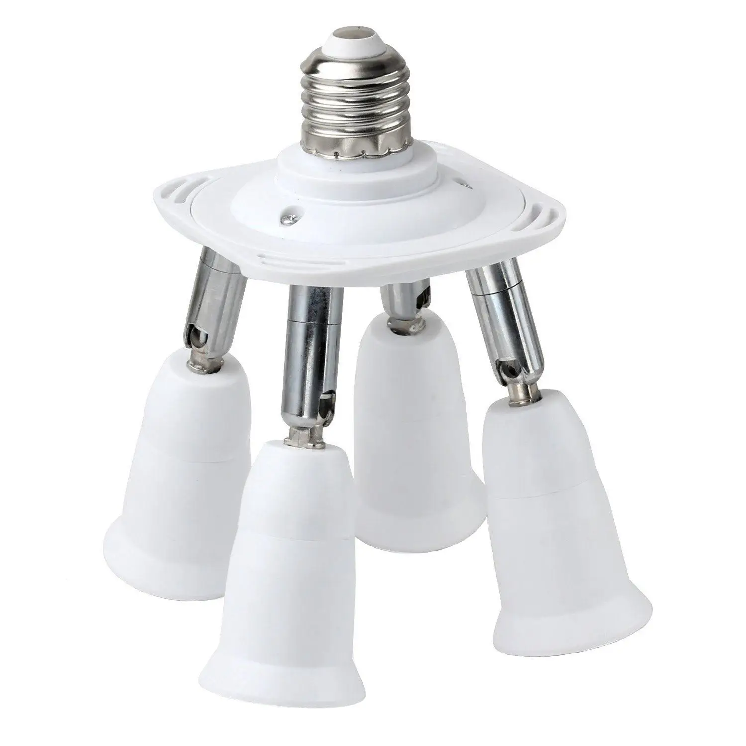 4 in 1 Adjustable E27 To E27 Socket Lamp Base 360 Degrees ... 4 in 1 Adjustable E27 To E27 Socket Lamp Base 360 Degrees ...