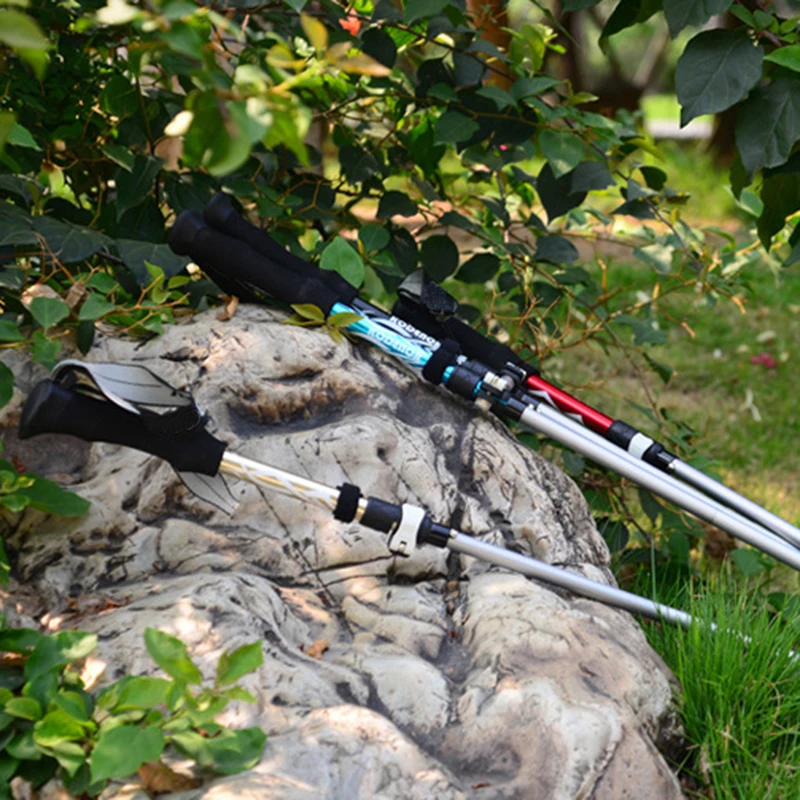 

MrY 125CM Hiking Stick Cane 5 Section Aluminum Alloy Walking Sticks Long Pattern Portable Folding 7075