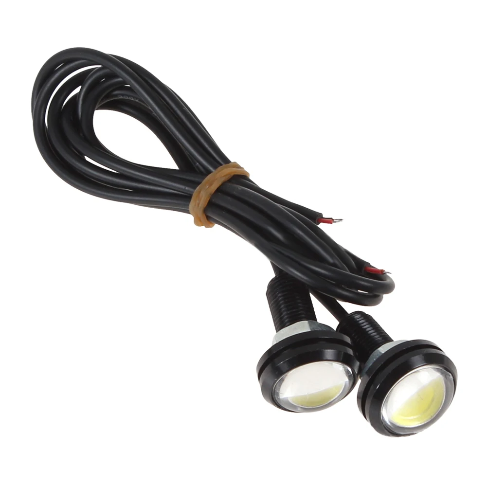 2PCS White DC12V 9W Eagle Eye LED Daytime Running DRL Backup Light