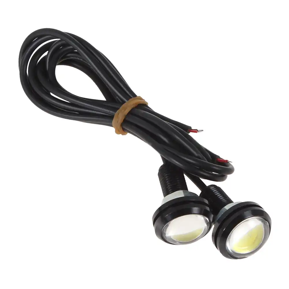 2pcs White DC12V 18W Eagle Eye LED Daytime Running DRL Backup Light Auto Lamp