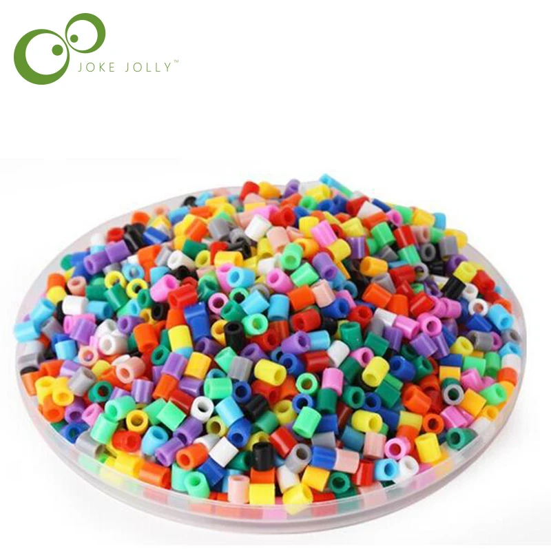 

1000pcs/bag 5mm 10 colors hama perler beads EVA kids children DIY handmaking fuse bead Intelligence Educational Toys Craft GYH