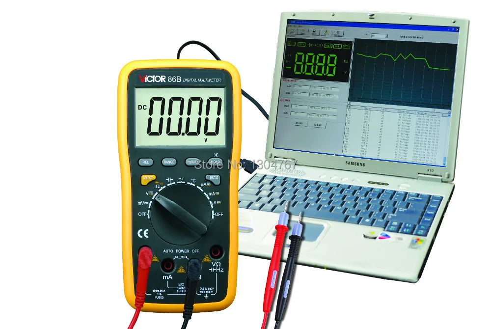 30PCS Multifunctional VICTOR 86B Digital Multimeter Handheld