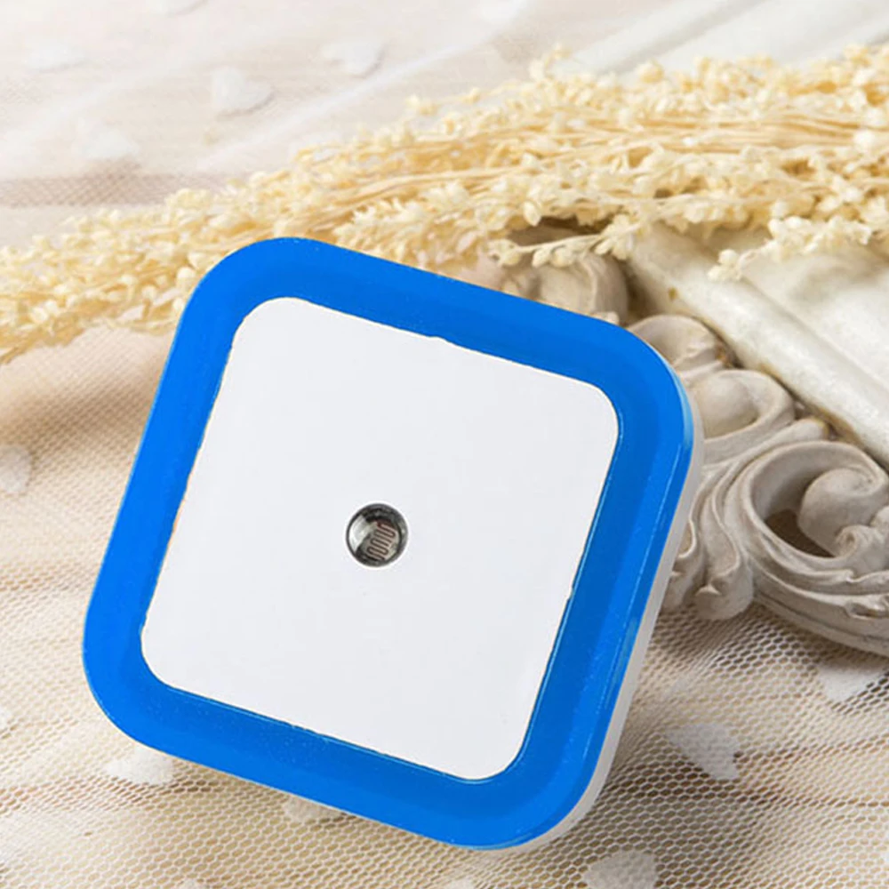 

2pcs/lot Intelligent Light Sensor Control LED Night Light 100V-250V AC Plug-in Square Night Lamp Sensor Nightlight