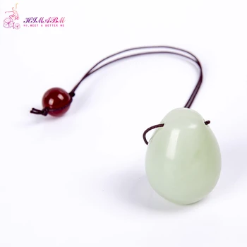 

HIMABM Natural 1 piece Drilled Jade Egg Yoni Egg For Kegel Exercise Pelvic Floor Muscle Vaginal Tightening Exercise ben wa ball