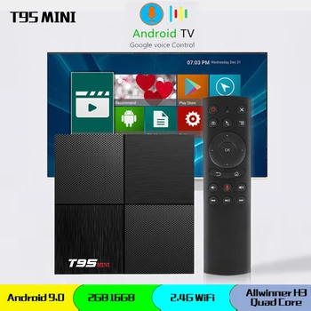 

T95 mini Android 9.0 Smart tv box 2GB 16GB 6K HDR set top box 2.4g WiFi Allwinner H6 quad core GOOGLE VOICE pk tx6 media player