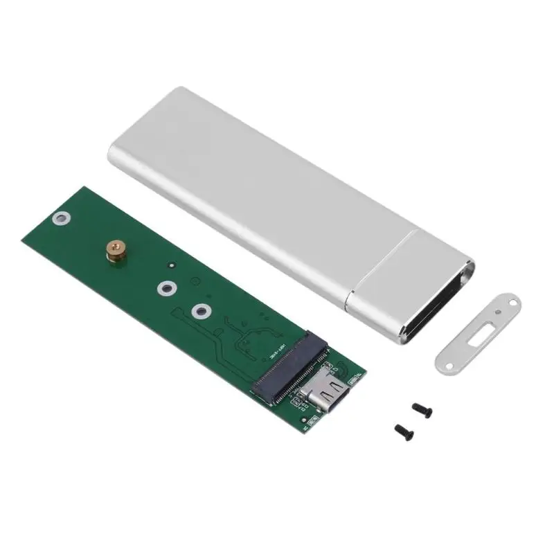 hard drive disk enclosure USB 3.1 to M.2 NVME PCIe SSD Enclosure, NVME M-Key to Type C Adapter Case For nvme SSD, USB3.1 to M.2 NGFF SATA SSD case box 2.5 hdd enclosure