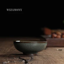WIZAMONY 2 шт Китайский Longquan Celadon фарфоровые КИТАЙСКИЕ чашки чайное блюдце чаша для чая Cracle глазурь 70 мл китайский заварочный чайник Celadon чайный набор