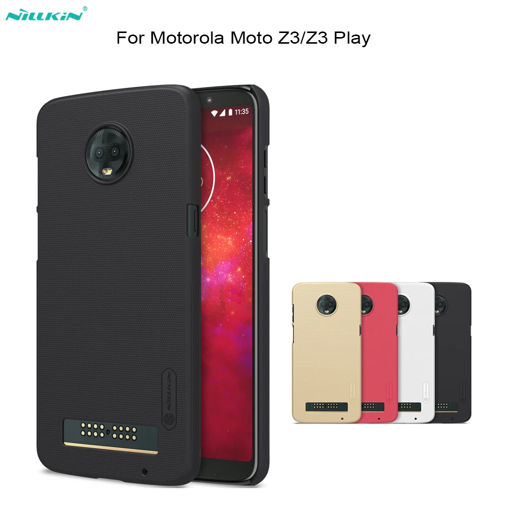 Для Motorola Moto Z3/z3 play чехол NILLKIN Супер Матовый ПК Жесткий задний защитный для Z3 |