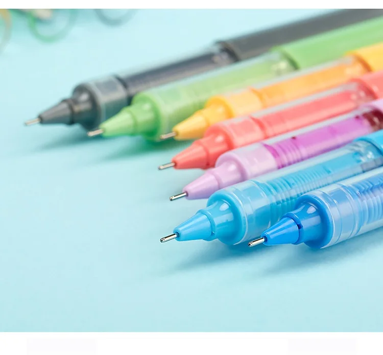 7 шт./лот цветные гелевые чернила Шариковая ручка 0,5 мм шариковые ручки для письма аксессуары для офиса школьные принадлежности 6663