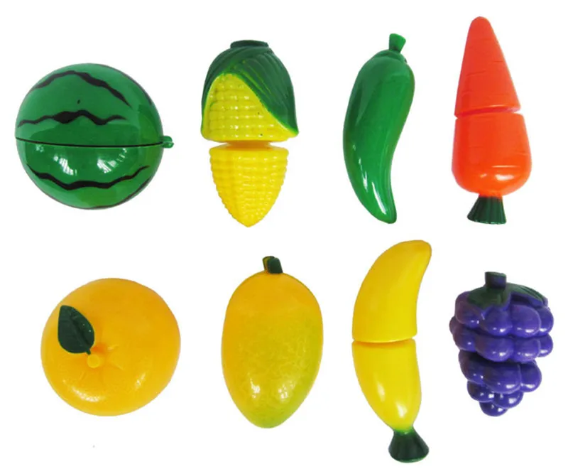 1 комплект пластиковая кухня еда Фрукты овощерезка дети Ролевые Игры развивающие игрушки