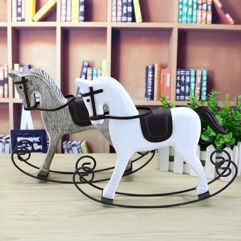 

The creative wooden rocking horse ornaments ornaments retro wooden crafts office furnishings furnishings