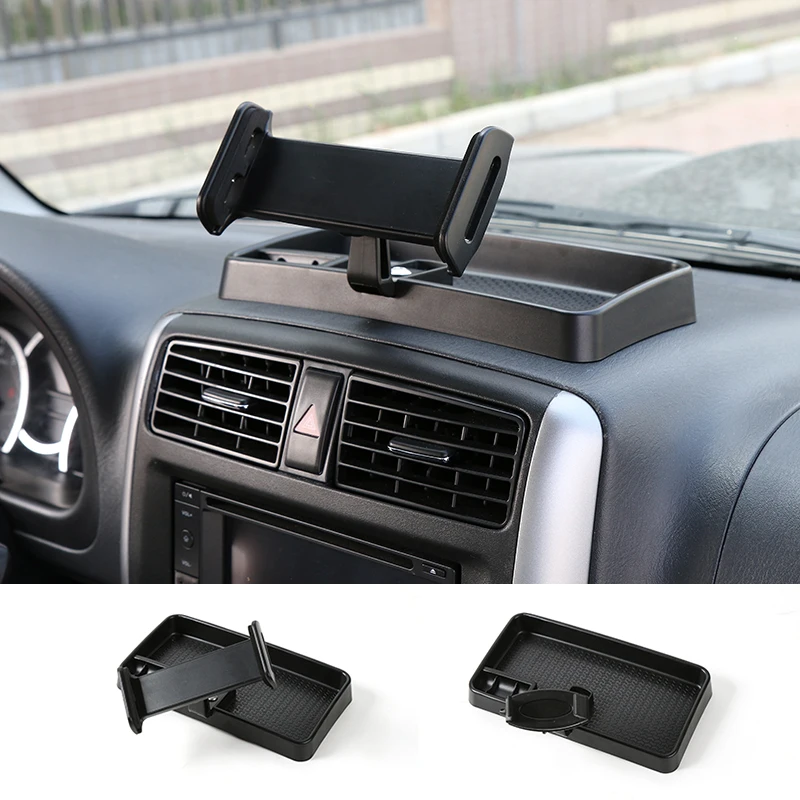 

SHINEKA Universal Auto Mobile Phone Stand IPad Cellphone Holder 360 Degree with ABS Storage Box GPS For Suzuki Jimny