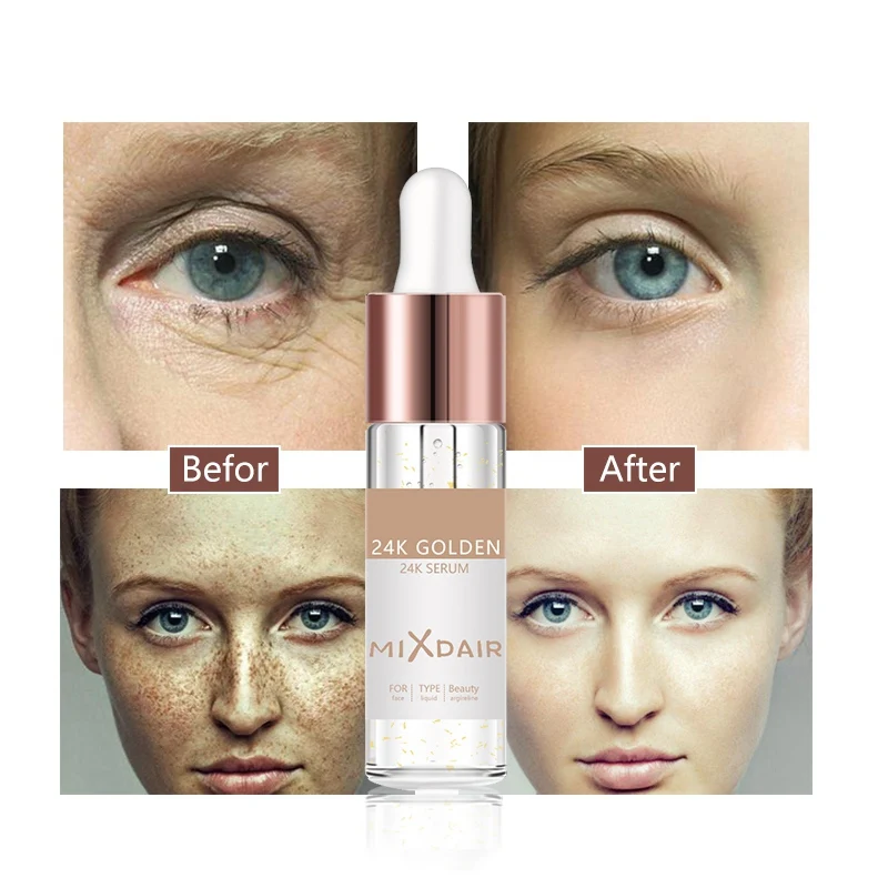 

24k Gold Foil Repair Face Serum Moisturizing Firming Skin Smooth Fine Lines Anti-Aging Essence Facial serum