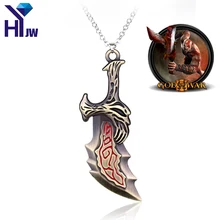 HEYu Fashion Game God Of War Series Necklace Sword OLYMPUS KRATOS Blades of Chaos Necklace Jewelry Classic Weapons Necklace god of war chains of olympus