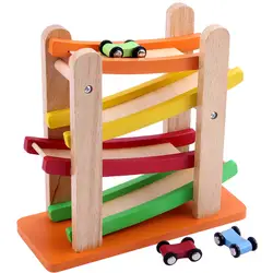 Безопасный, деревянный игрушечный инерционный планер трека для раннего детства, познавательное образование, игрушки, интересный