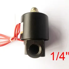 1/4 ''дюймовый электротехники пластиковые электромагнитный воздуха Газ воды Клапан нормально закрытый 220 В 24 В 12 В