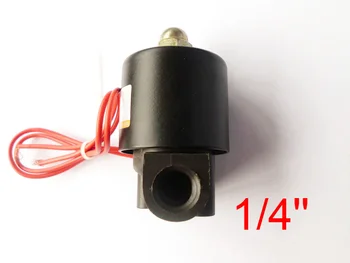

New 1/4'' Inch Electric Engineering plastic Solenoid Air Gas Water Valve Normally Closed 220V 24v 12v