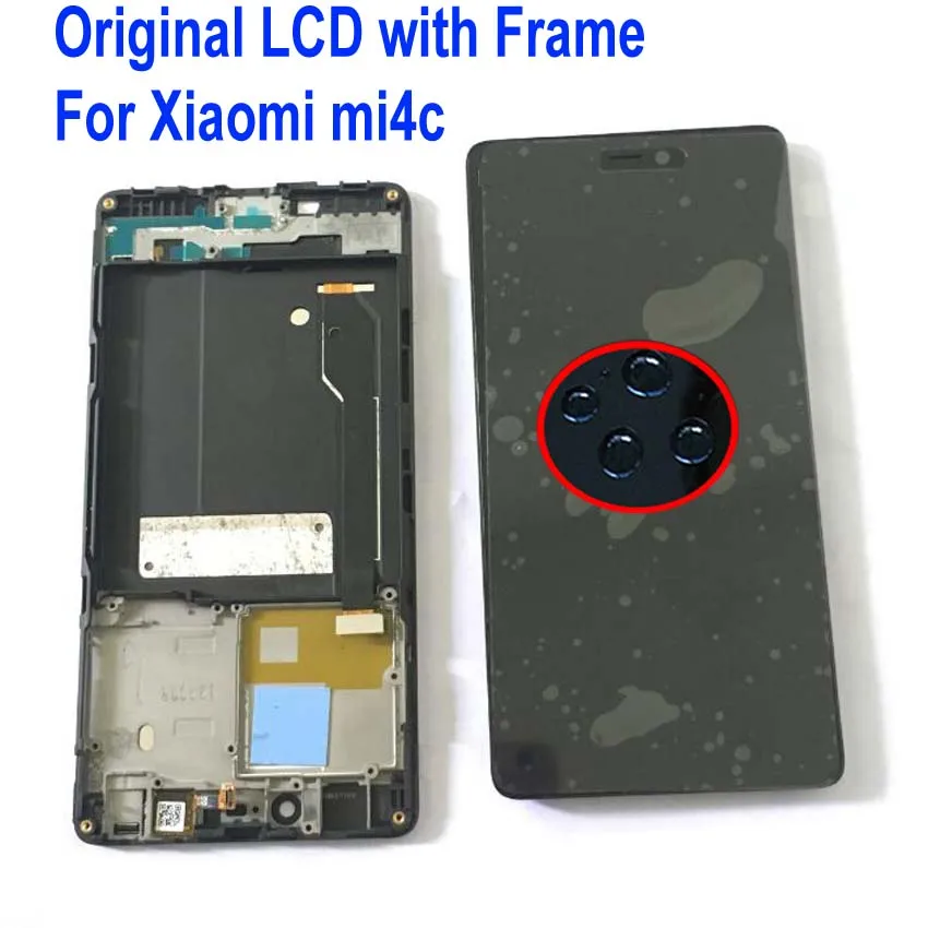 

100% Tested Original New Sensor For Xiaomi Mi4C Mi 4c m4c LCD Display Touch Panel Screen Digitizer Assembly with Frame