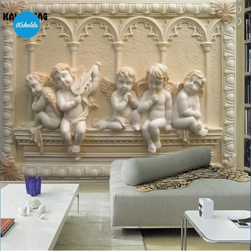 

XCHELDA 3D Mural Wallpapers Custom Painting European Angle Design Background Bedroom Living Room Wall Murals Papel De Parede