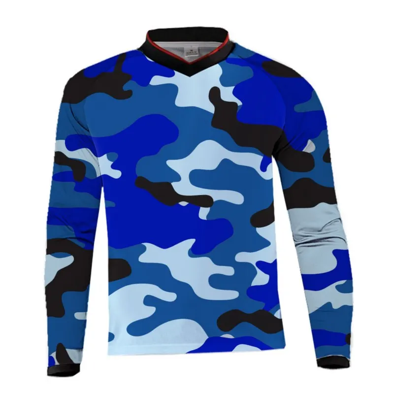 2019 камуфляжная майка для мотокросса горнолыжного спорта с длинным рукавом