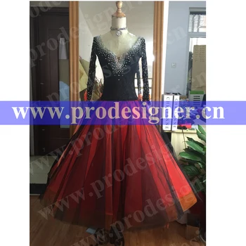

New! Ballroom dance costumes sexy senior beads sleeveless ballroom dance dress for women ballroom dance competition dresses