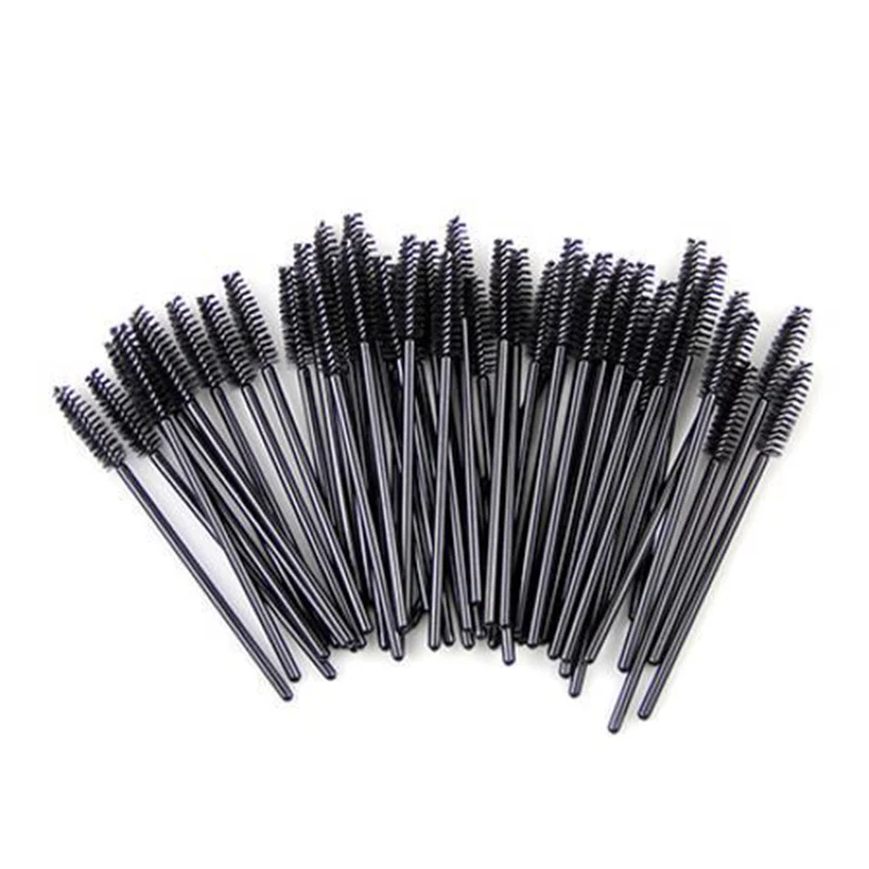 Disposable Eyelash Brush Lip Brush Lash Extension Mascara Applicator Eyelash Brushes Mascara Wands Cosmetics Make Up tool - Handle Color: Eyelash brush 50 pcs