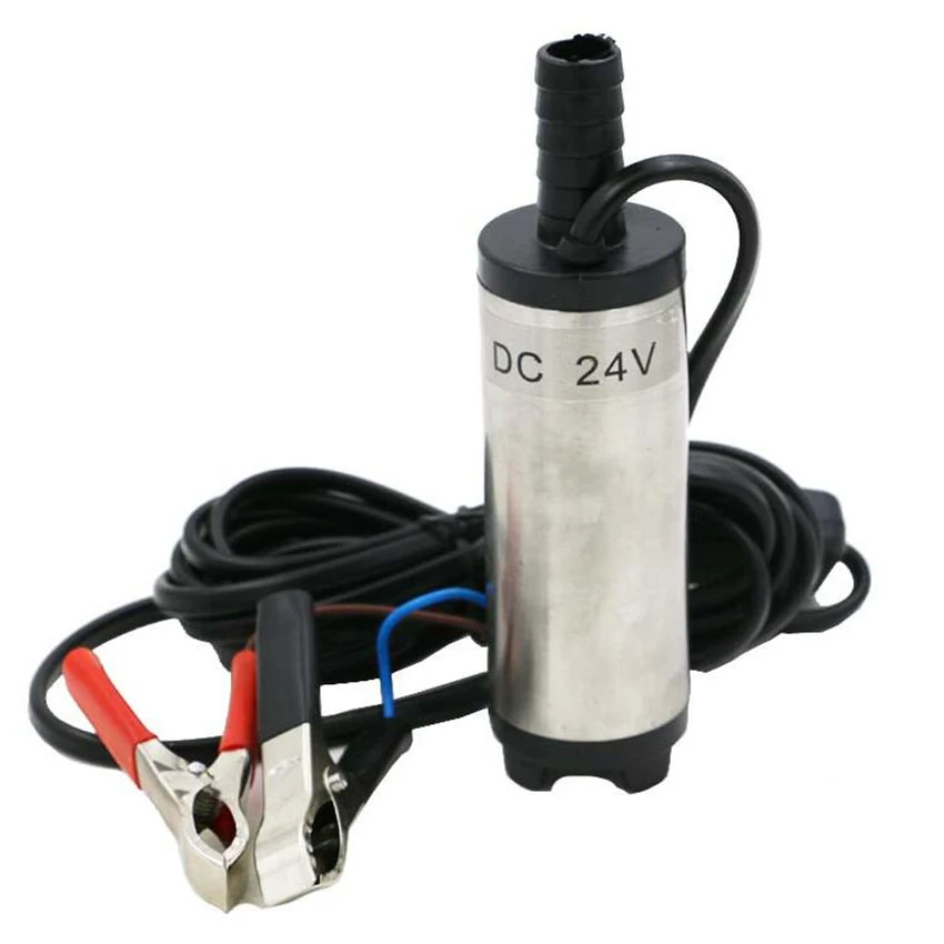 

12V 24V DC electric submersible pump for pumping diesel oil water ,Stainless steel shell,12L/min,fuel transfer pump 12 V volt