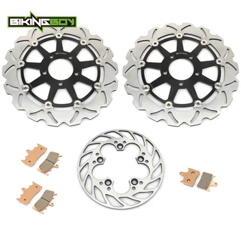 

BIKINGBOY For Suzuki GSX-R GSXR 1000 GSXR1000 GSX-R1000 K1 K2 2001 2002 Full Sets Front Rear Brake Discs Disks Rotors Pads