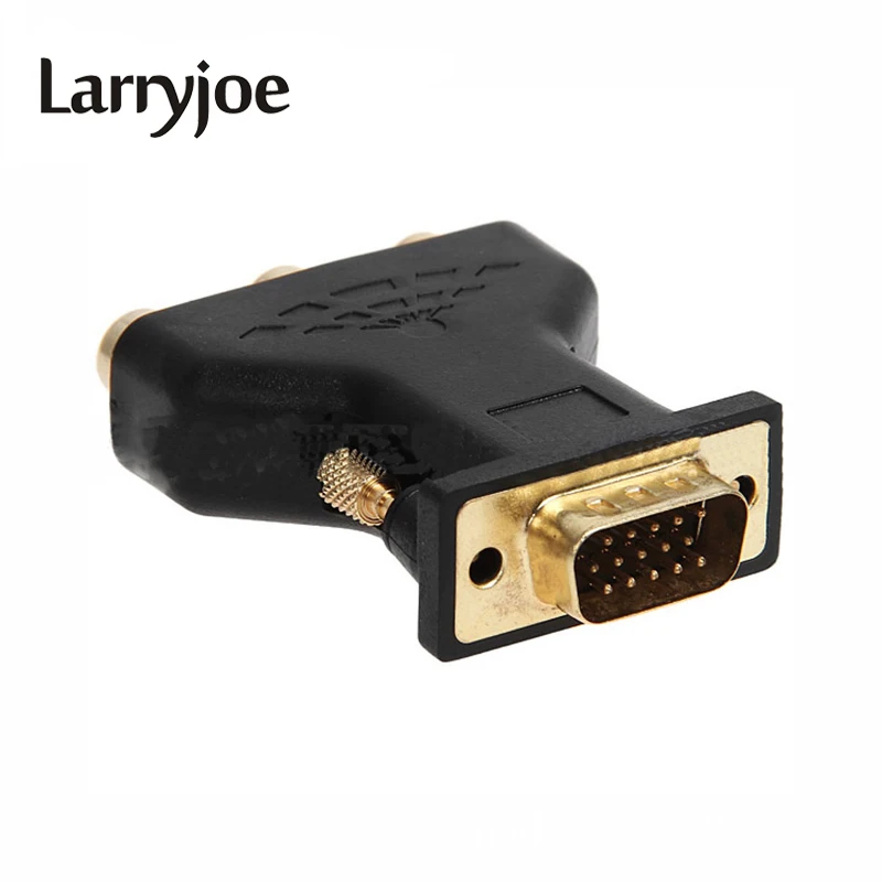 Larryjoe Hot Sale 3 RCA RGB Video Female to HD15-Pin VGA Styple Component Jack Adapter TO | Электроника