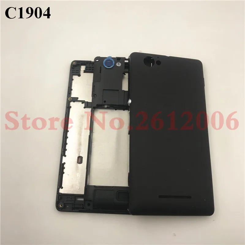 Полный корпус для sony Xperia M C1904 C1905 C2004 C2005 ЖК-панель средняя рамка чехол Крышка батарейного отсека Боковая кнопка