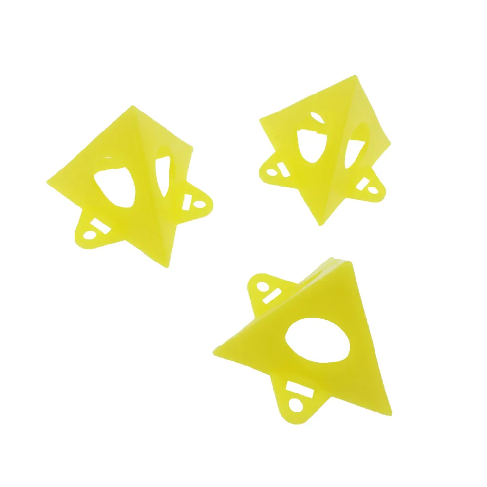  ALLSOME 10pcs Yellow Woodworking Painter's Pyramid Stands Paint Tool Triangle Paint Pads Feet HT146