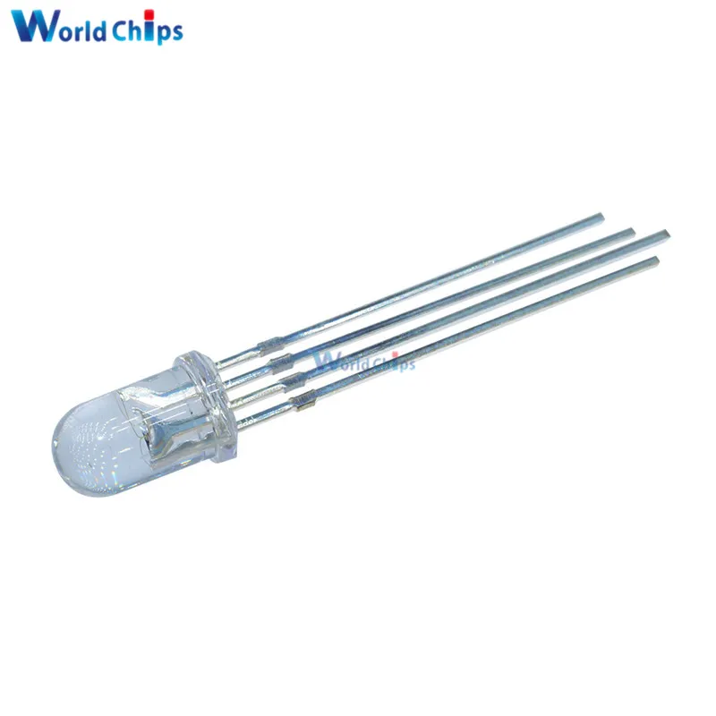 

10/20/50Pcs 5mm 4pin RGB Tri-Color Common Cathode LED Red Green Blue