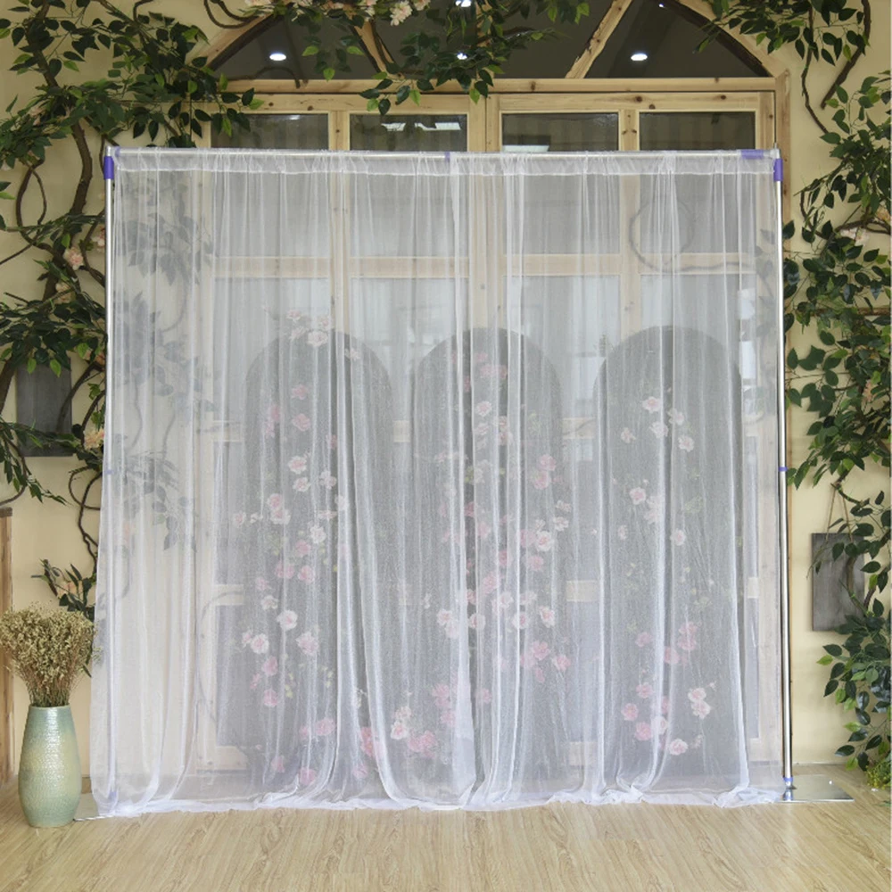 

2pcs Tulle Backdrop Curtain for Wedding Backdrop Decoration Photo Booth Photography Background Outdoor Christmas Party Decor