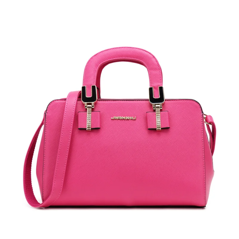 JIANXIU Брендовые женские сумки-мессенджеры из искусственной кожи дизайнерские сумки высокого качества винтажные женские сумки через плечо - Цвет: Rose Red