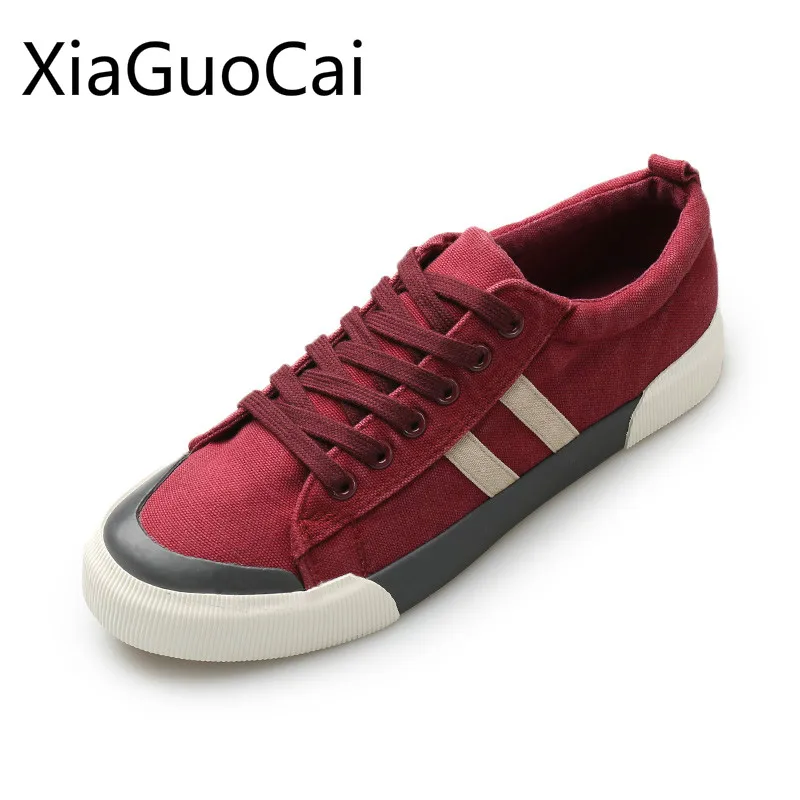 

Spring and Autumn Men Casual Canvas Shoes Flat Round Toe Breathable Male Summer Casual Shoes High Quality Brand Shoes