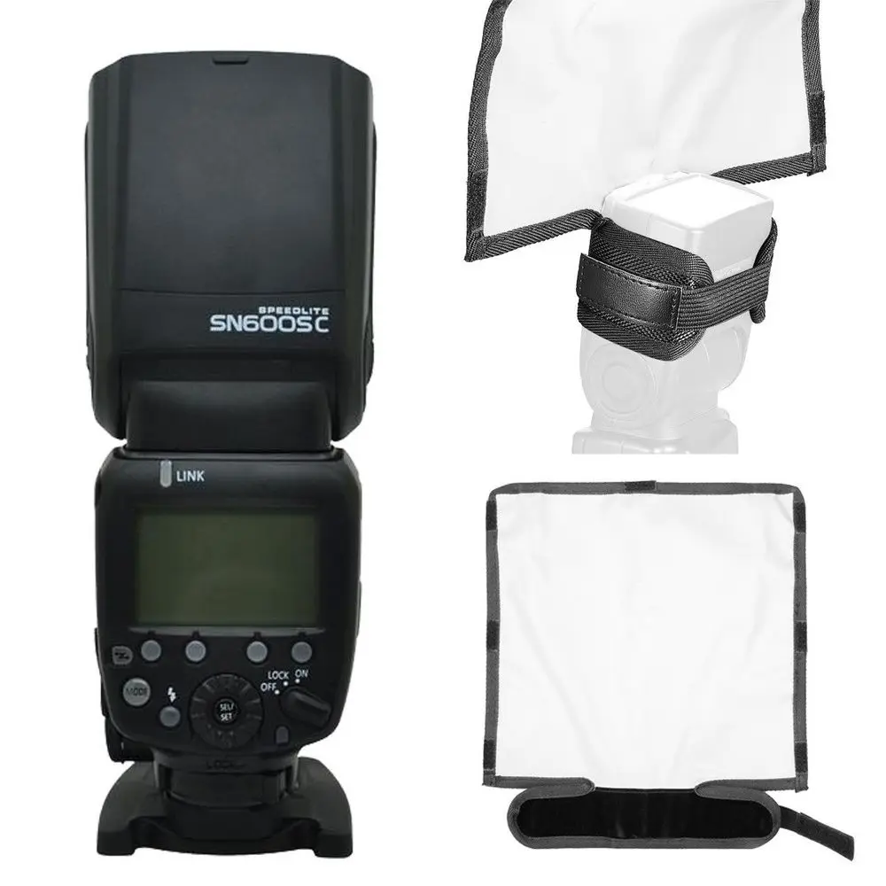 

Shanny SN600SC Master HSS E-TTL GN62 Flash Speedlite for Canon with Softbox Diffuser