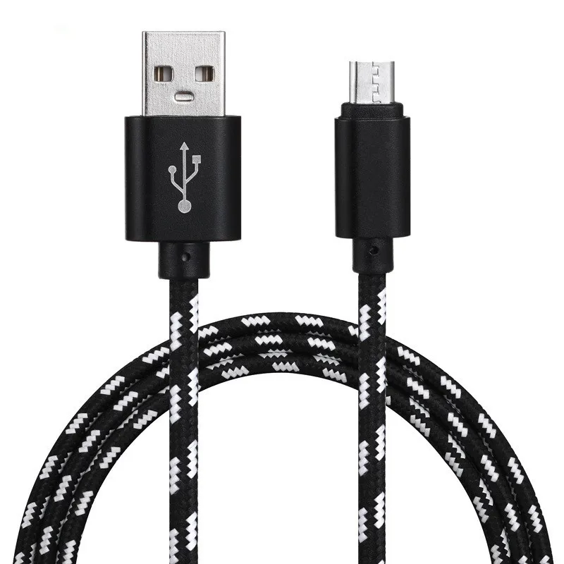 0,2/1/2 м Micro USB для быстрой зарядки с usb-портом, Зарядное устройство Usb для huawei Honor 7a pro 7x 7c 6x 5x наслаждаться на возраст 4, 5, 6, 7, P8 G9 Коврики 8/10 Lite/SE - Тип штекера: Black